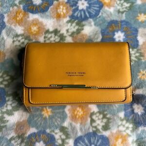 Yellow Forever Young - Originally From Korea crossbody / clutch purse -  NWT